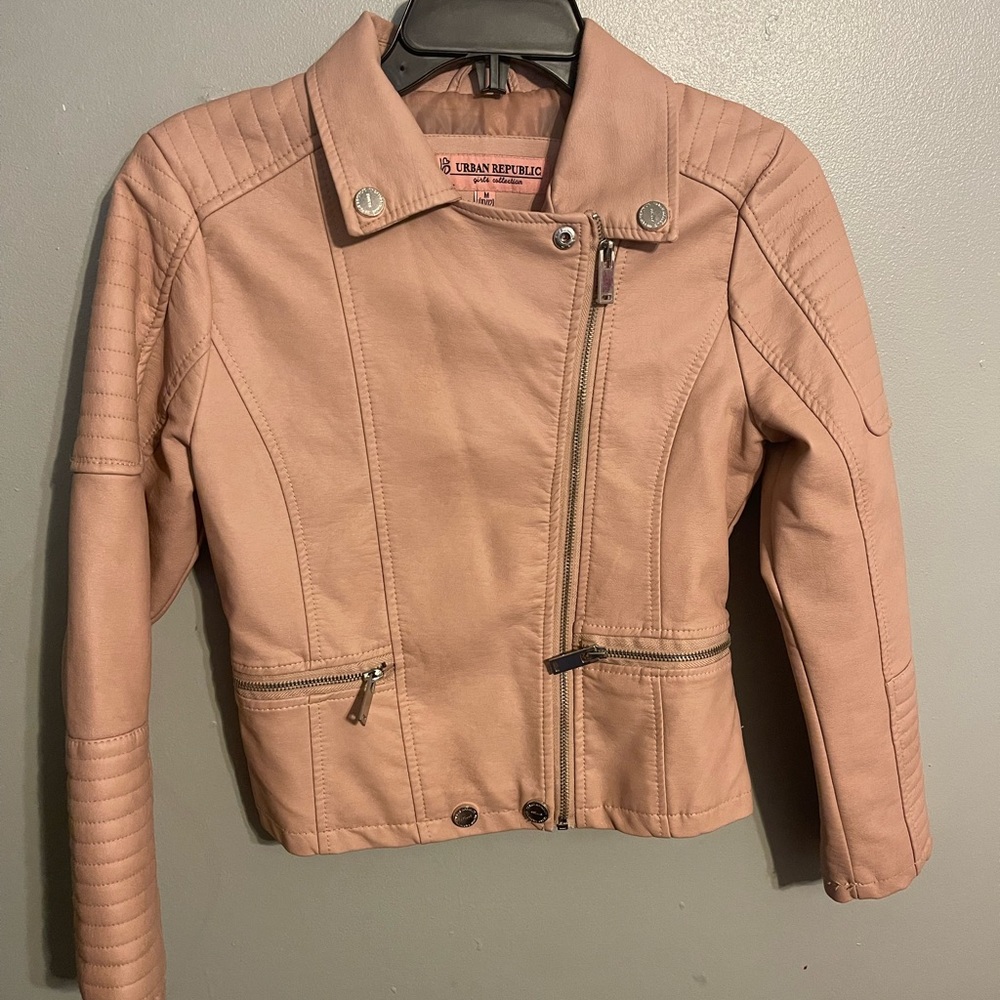 Girl pink jacket